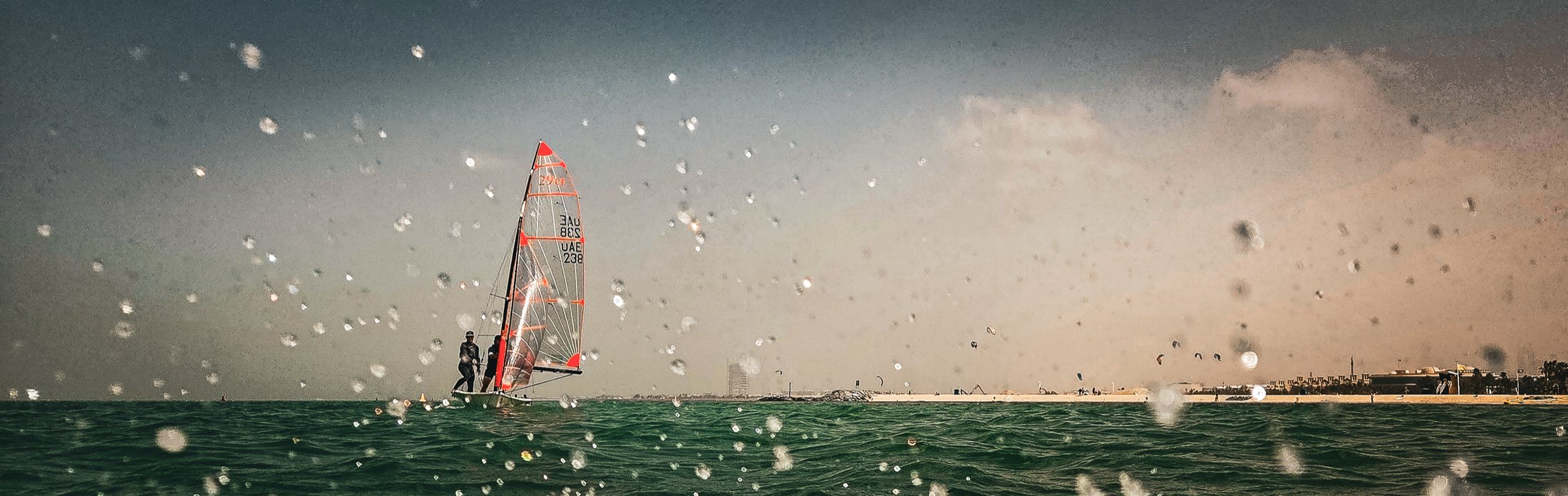 GoPro footage from the water with telemetry overlays